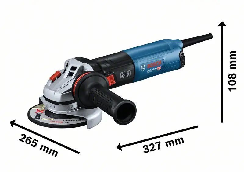 Профессиональная болгарка Bosch GWS 14-125 S : 1400 Вт, диск 125мм, с регулировкой оборотов_ BR 06017D0100 фото