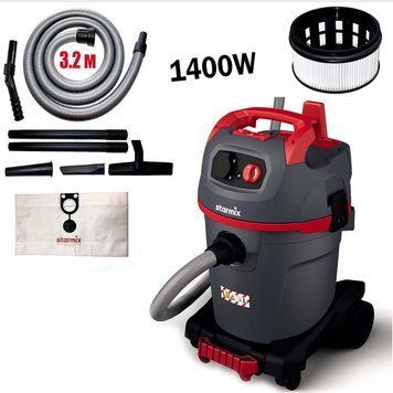 Промышленный строительный пылесос для сухой и влажной уборки Starmix NSG uClean ARDL-1432 EHP 1.8 кВт, 32л бак_ BR ARDL - 1432 EHP фото