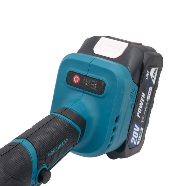 Шліфмашина кутова акумуляторна PROFI-TEC PGA202BL (2акум.20В 4Aг/зарядний/кейс) 006296 фото