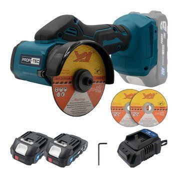 Резак дисковый аккумуляторный PROFI-TEC PWS7620 (2акум.20В 2Ач/зарядный) 006995 фото