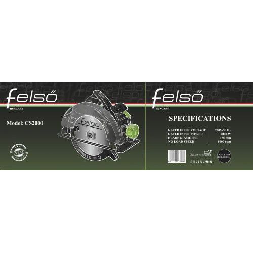 Пила дискова Felső CS2000_ BR 1438 фото