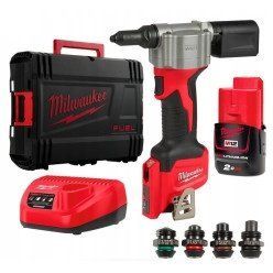 Заклепочник аккумуляторный MILWAUKEE M12 BPRT-201X (1акум.12В 2Ач/зарядный C12 C/кейс)_ BR 4933464405 фото