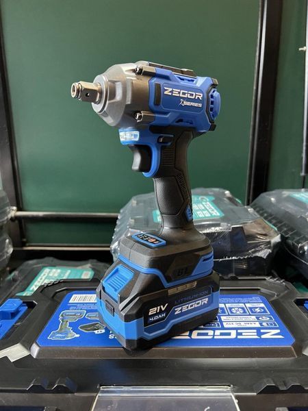 Гайкокрут акумуляторний ZEGOR SDAX-21BL-500 (2акум.21В 4Аг/зарядний/кейс/500Нм)_ BR SDAX-21BL-500 фото