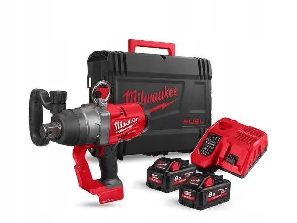Гайкокрут акумуляторний MILWAUKEE M18 ONEFHIWF1-802X (2акум.18В 8Аг/зарядний/кейс/2400Нм)_ BR 4933459733 фото