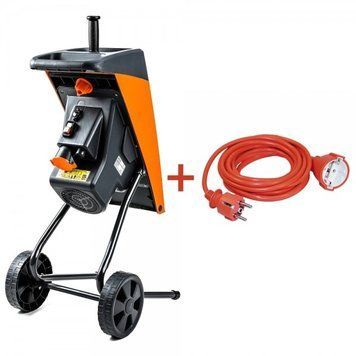 Садовий подрібнювач електричний GTM DS2500/40 KIT (83870) + подовжувач 10м_BR 83870 фото
