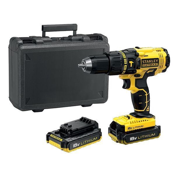 Аккумуляторная ударная дрель-шуруповерт Stanley FATMAX FMC626D2K, + 2 Акб 18В + зарядное + кейс (47 Нм, 1500об_ BR FMC626D2K фото