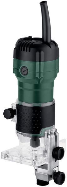 Профессиональный ручной столярный кромочный фрезер по дереву Metabo FM 500-6 : 500 Вт, 6 цанга, х.х.32000 об/м_ BR 601741000 фото